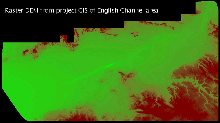 EHECP Raster DEM of English Channel area